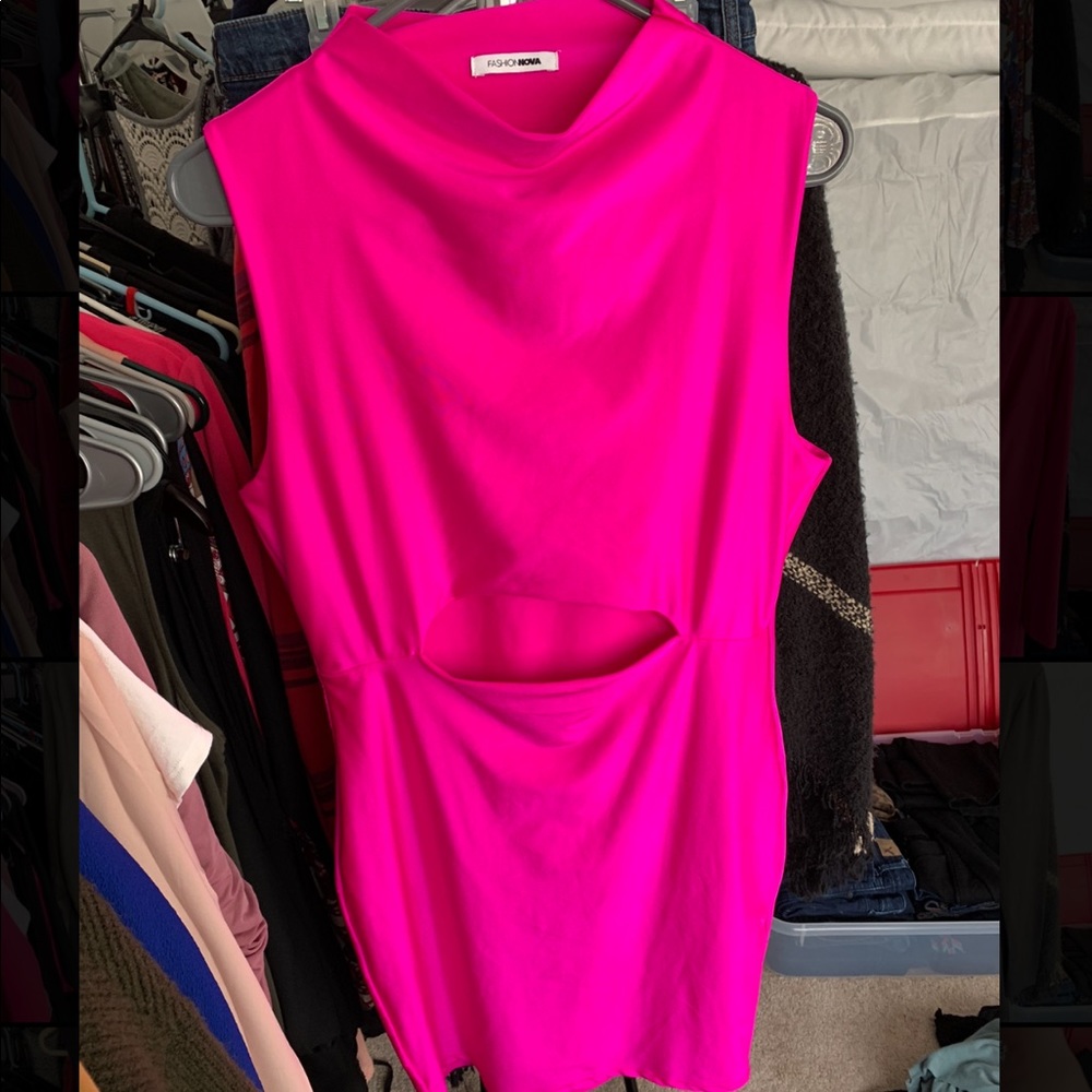 COPY - Hot Pink Mini Dress- re selling as original fell through